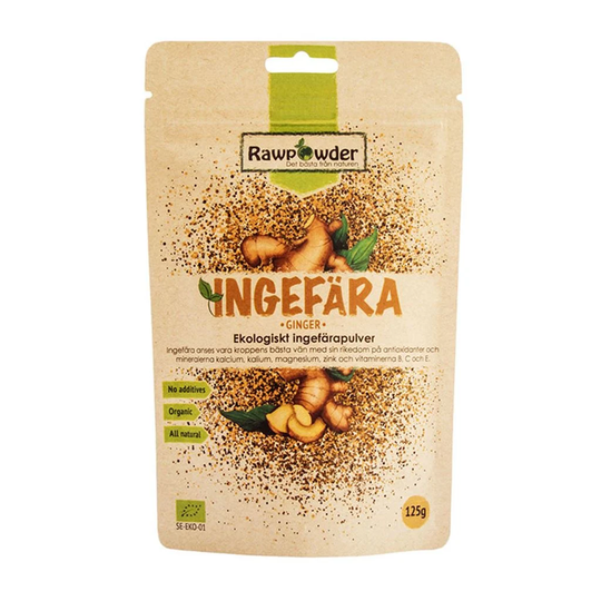 Rawpowder Ingefärapulver 125 g EKO
