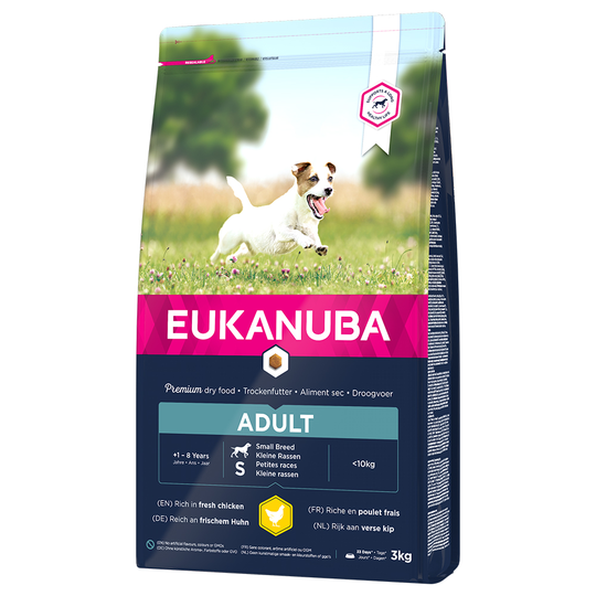 3 kg Eukanuba torrfoder till sparpris! - Adult Small Chicken