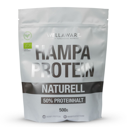 WellAware Ekologiskt Hampaprotein Naturell 500 g