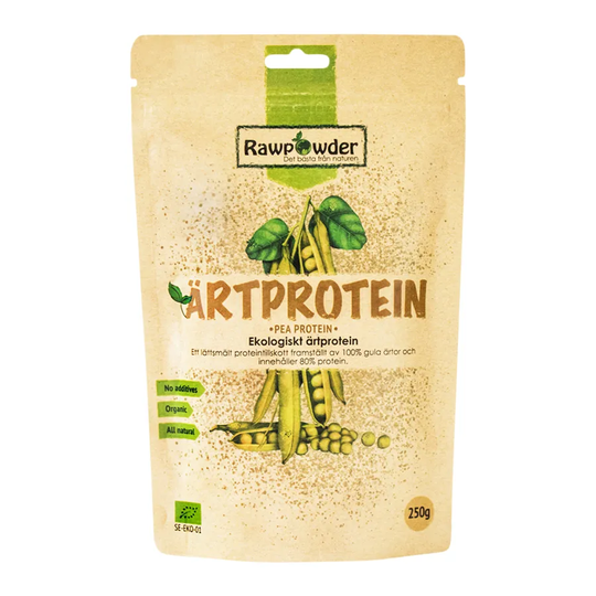 Rawpowder Ärtprotein, 250g ekologisk