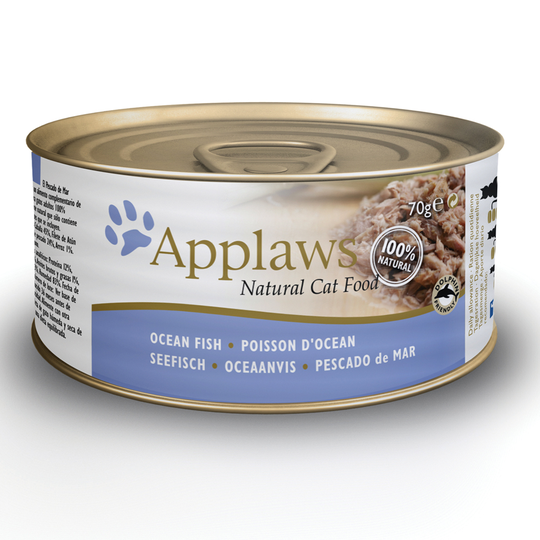 Applaws kattmat i buljong 6 x 70 g - Havsfisk