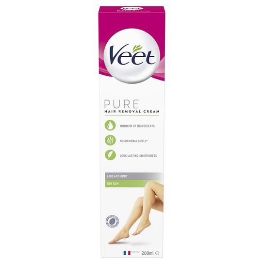 Veet Pure Hair Removal Cream Torr Hud 200 ml