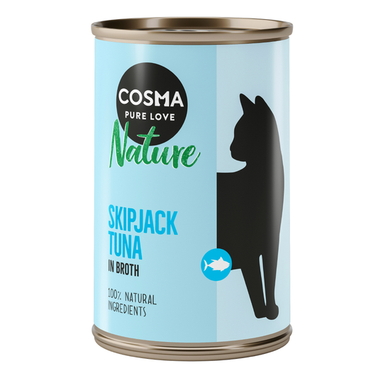 24 x 140 g Cosma Nature till sparpris! - Skipjack tonfisk