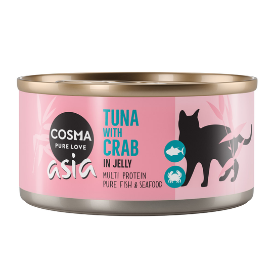 Ekonomipack: Cosma Asia in Jelly 24 x 170 g - Tonfisk & krabbkött