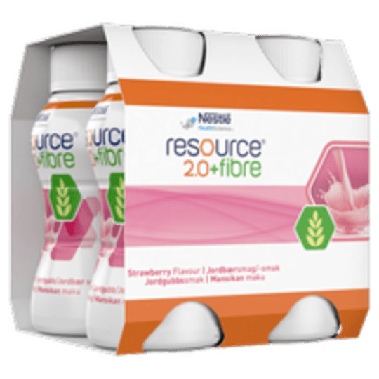 Resource 2.0+FIBRE Jordgubb 4 x 200 ml