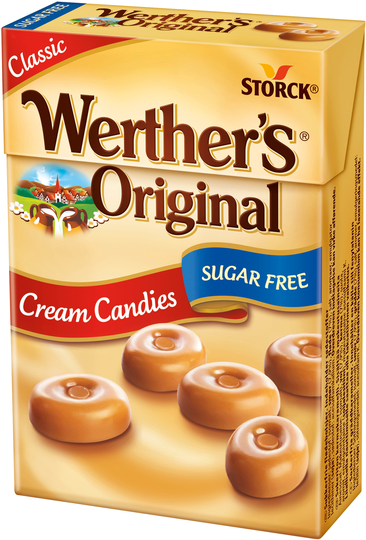 Werthers Original Sockerfri Gräddkaramell Tablettask 42g