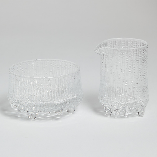 Iittala - SÅLD Sockerskål och gräddsnipa "Ultima Thule"