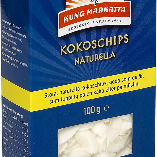 Kung Markatta Kokoschips KRAV 100 g