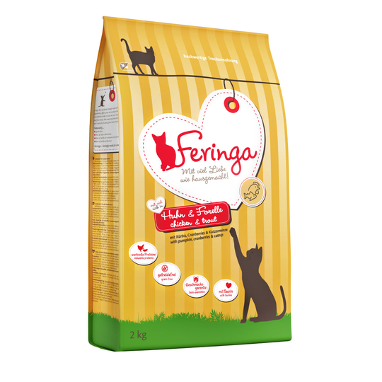 6 / 6,5 kg Feringa torrfoder till sparpris! - Adult Kyckling & öring 6 kg (3 x 2 kg)