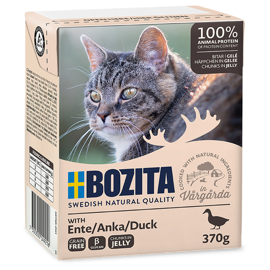 Ekonomipack: 48 x 370 g Bozita bitar i gelé Kalkon