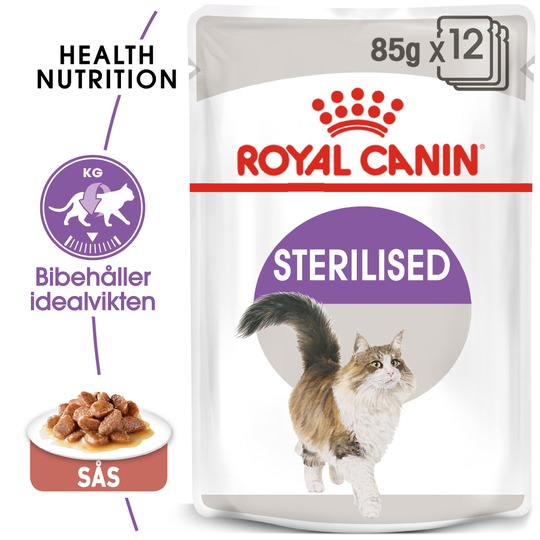 Royal Canin Sterilised Gravy Adult kattmat 12x85g