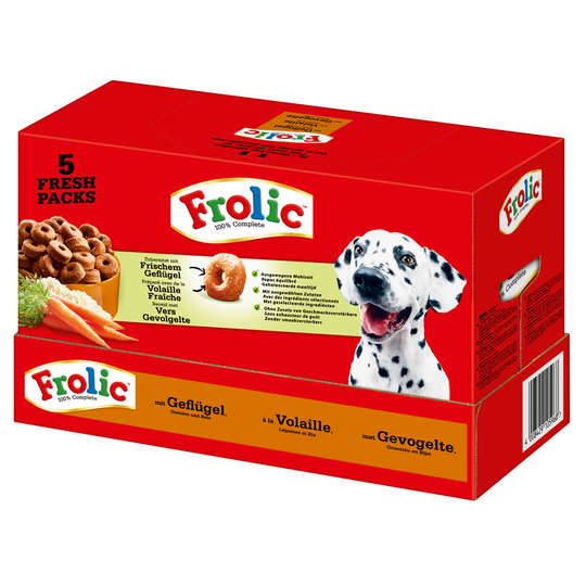 Frolic Complete Fjäderfä, grönsaker & ris - 7,5 kg