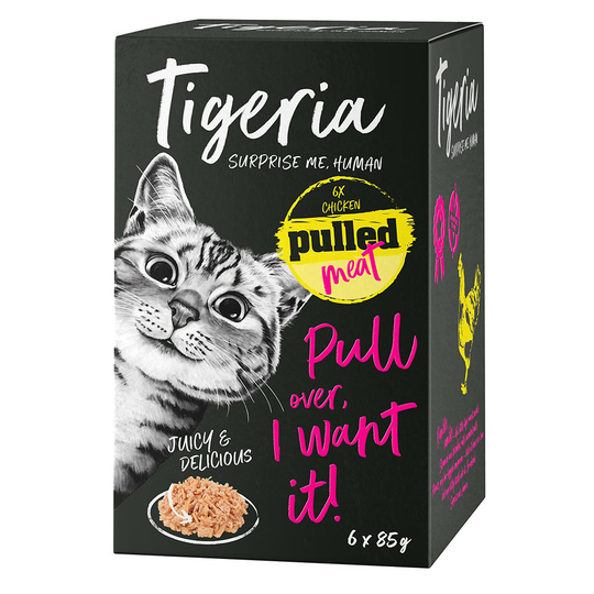 Tigeria Pulled Meat 6 x 85 g - Kyckling