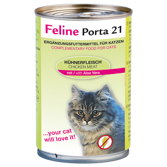 Ekonomipack: Porta 21, 12 x 400 g - Kyckling med aloe - spannmålsfritt