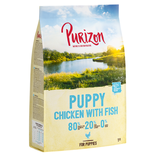Testa nu - 1 kg till kanonpris! Purizon torrfoder - Puppy Chicken & Fish - Grain Free