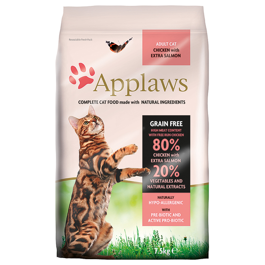 Ekonomipack: Applaws torrfoder 2 x 6/7,5 kg - Adult Chicken & Salmon (2 x 7,5 kg)