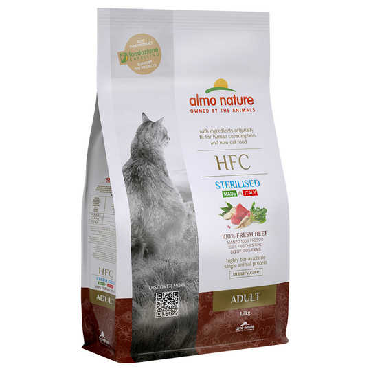 Almo Nature HFC Adult Sterilised Beef - Ekonomipack: 2 x 1,2 kg