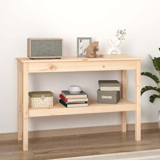 vidaXL Konsolbord 110x40x75 cm massiv furu