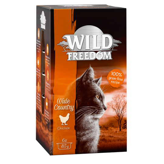 Ekonomipack: Wild Freedom Adult 24 x 85 g - Wide Country - Chicken Pure