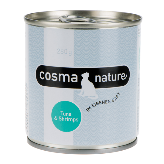 Ekonomipack: Cosma Nature 12 x 280 g - Tonfisk & räkor