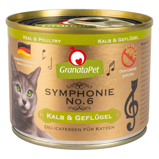 Ekonomipack: 24 x 200 g GranataPet Symphonie - Kalv & fågel