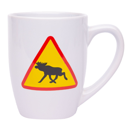 Mugg, vägskylt älg