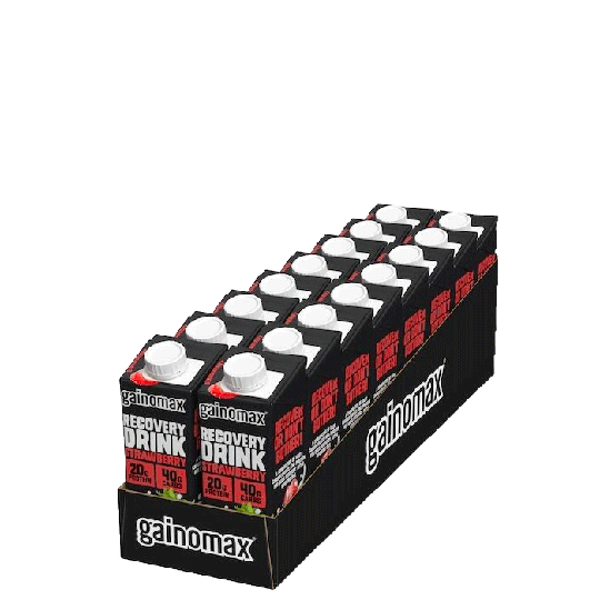16 x Gainomax Recovery, 250 ml, Strawberry