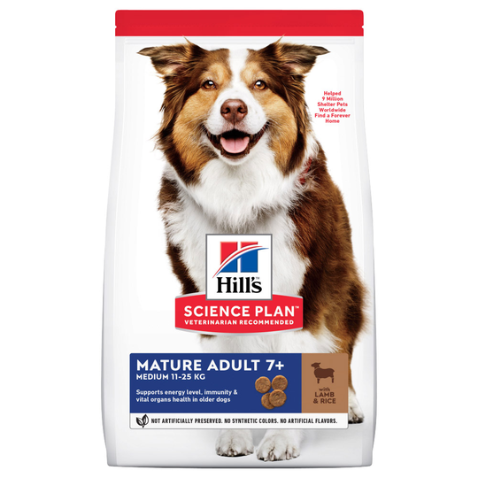 Ekonomipack: 2 x Hill's Science Plan hundfoder - Mature Adult Medium Lamb & Rice (2 x 14 kg)