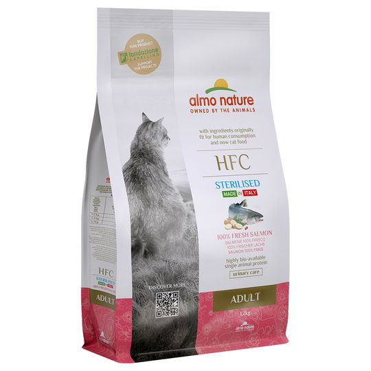 Almo Nature HFC Adult Sterilised Salmon - Ekonomipack: 2 x 1,2 kg