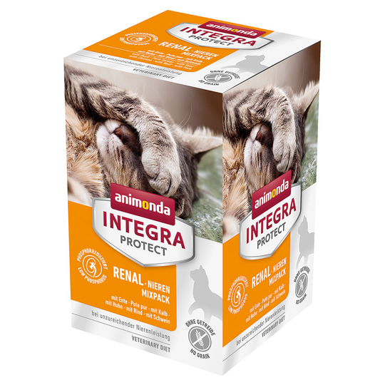 Ekonomipack: Animonda Integra Protect Adult Renal 24 x 100 g portionsform - Mix I (6 sorter)