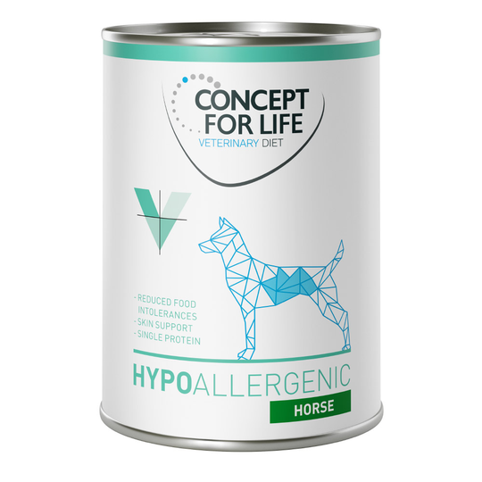 Ekonomipack: Concept for Life Veterinary Diet 24 x 400 g - Hypoallergenic Horse