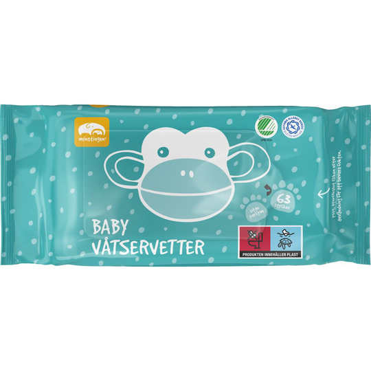 Minstingen Baby Våtservetter 63 st
