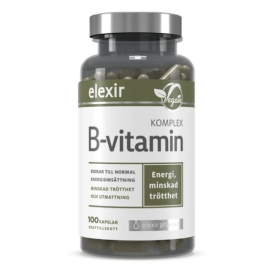 Elexir Pharma Elexir B-Vitamin Komplex 100 kapslar