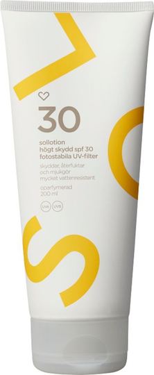 Hjärtats Sollotion Oparf SPF30 200ml