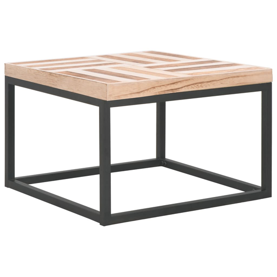 vidaXL Soffbord 50x50x33,5 cm massivt trä