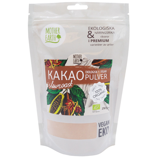 Mother Earth Kakaopulver Pangoa Slowroast, 250g ekologisk