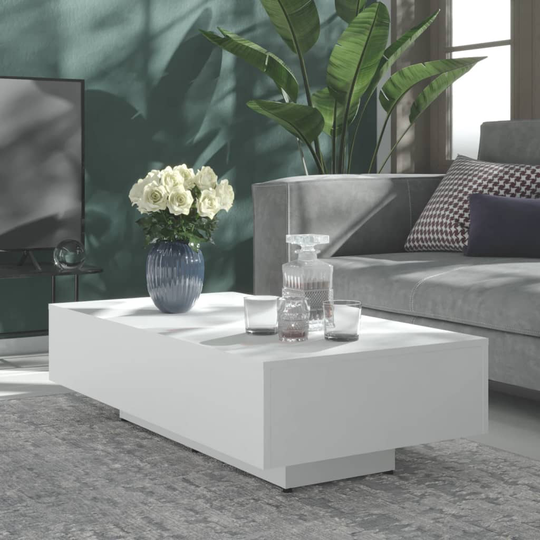 vidaXL Soffbord vit 115x60x31 cm spånskiva