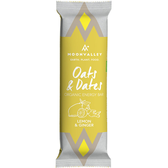 Moonvalley Lemon Ginger Bar 50 g 18-pack
