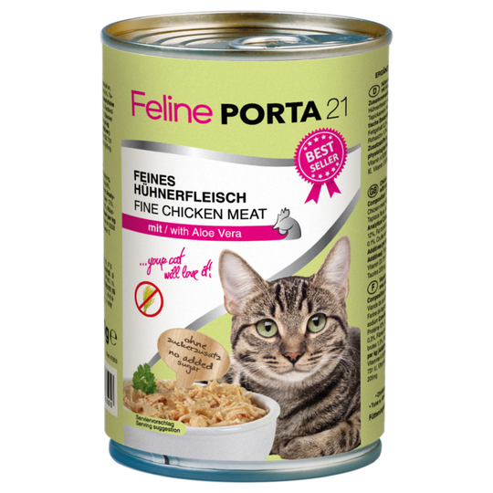 Blandat ekonomipack: Feline Porta 21 24 x 400 g - Blandpack: Kyckling + Tonfisk