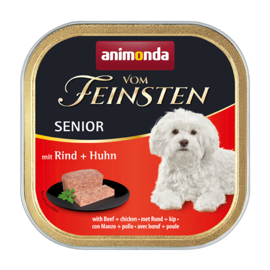 Ekonomipack: Animonda Vom Feinsten 24 x 150 g - Senior: Nötkött & kyckling