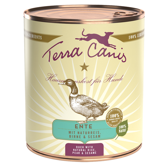 Terra Canis 6 x 800 g - Anka med råris, rödbeta, päron & sesam