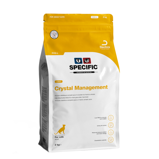 Ekonomipack: 2 påsar Specific Cat till lågt pris! FCD - L Crystal Management Light (2 x 2 kg)