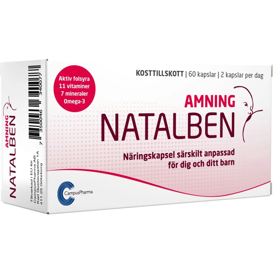Natalben Amning Multivitamin 60 kapslar