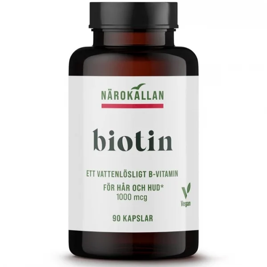Närokällan Biotin 1000 mcg 90 kapslar