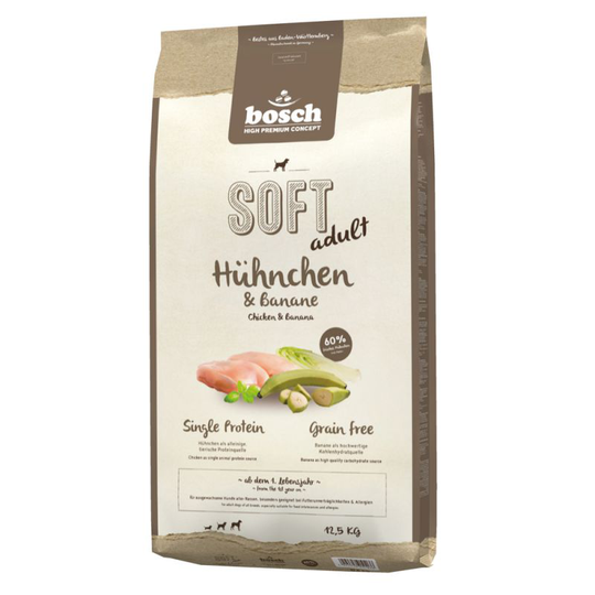 bosch Soft Kyckling & banan - Ekonomipack: 2 x 12,5 kg