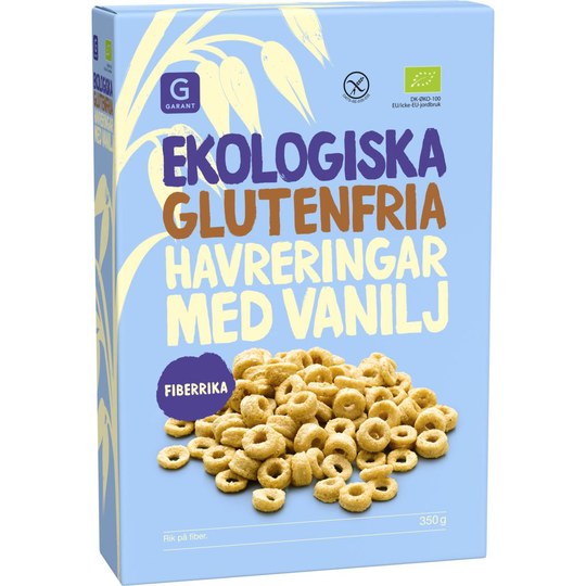 Garant Havreringar Vanilj Ekologiska & Glutenfria 350 g