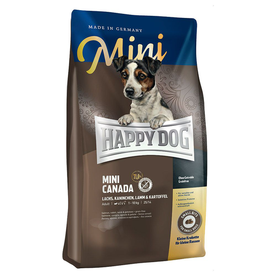 Ekonomipack: 2 x stora påsar Happy Dog Supreme till lågt pris! - Mini Canada (2 x 4 kg)