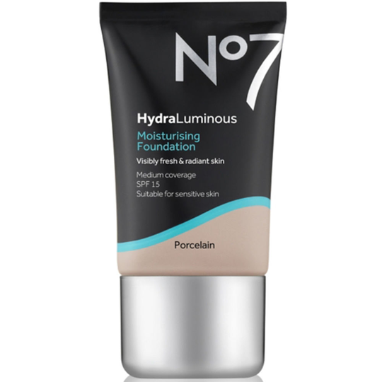 No7 HydraLuminous Moisturising Foundation SPF15 Porcelain 30 ml