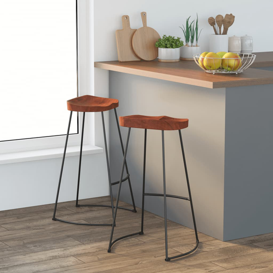 vidaXL Gavin barstolar 2 st50x40x78 cm massivt mangoträ