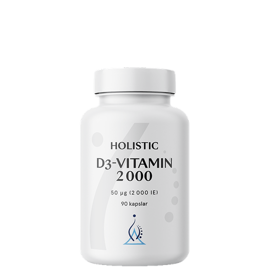 D3-vitamin, 2000 IE, 90 kapslar